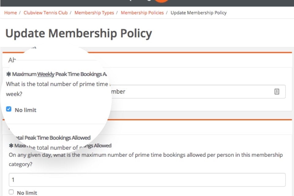 sportyhq Booking policies
