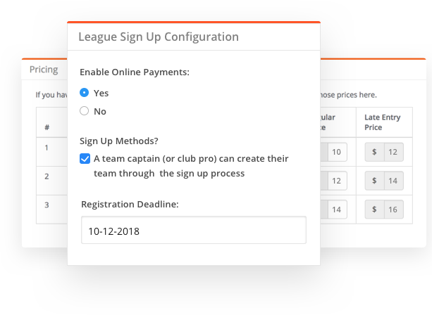 sportyHQ Online registration and payment